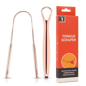 Gratte-Langue en Acier Inoxydable – Édition Premium Rose Gold