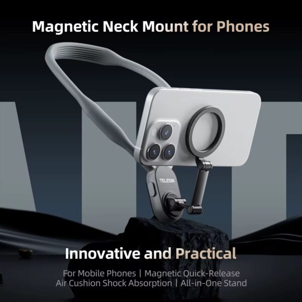 Support Magnétique de Cou pour Smartphone – Liberté Totale, Mains Libres