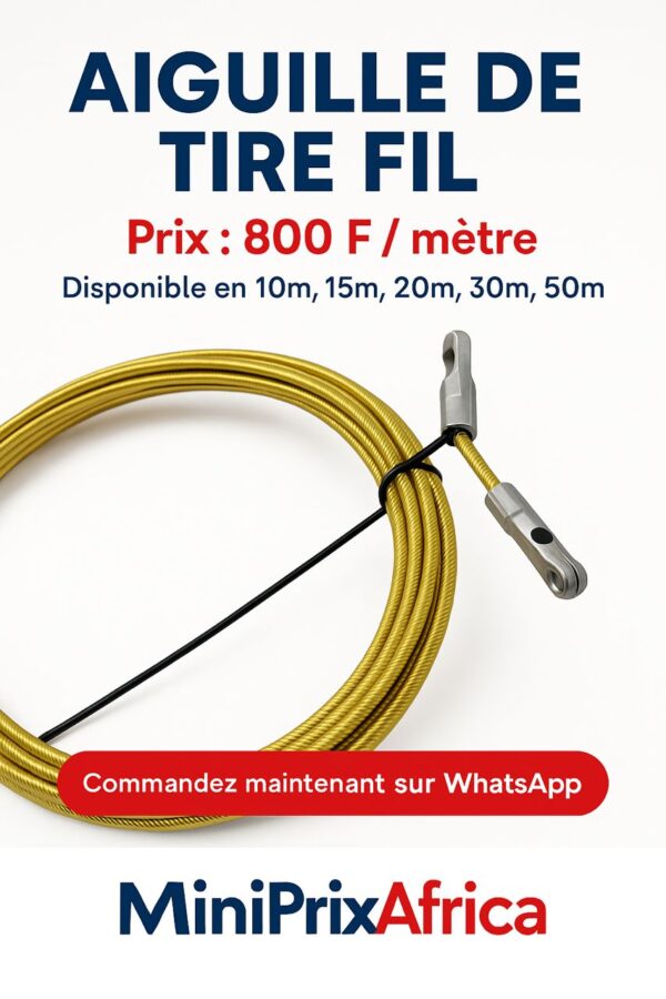 Tire-fil professionnel 4 mm – Acier torsadé haute résistance | 10 à 50 mètres