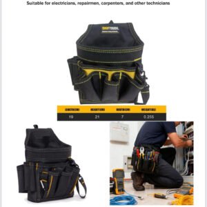 Sac à Outils de Ceinture pour Électricien – SWIFTTOUGH